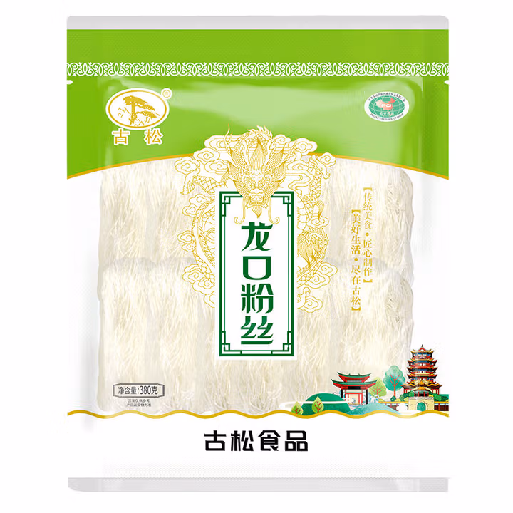 古松方便食品 龙口粉丝380g 干货水晶粉丝粉条火锅食材 二十年品牌