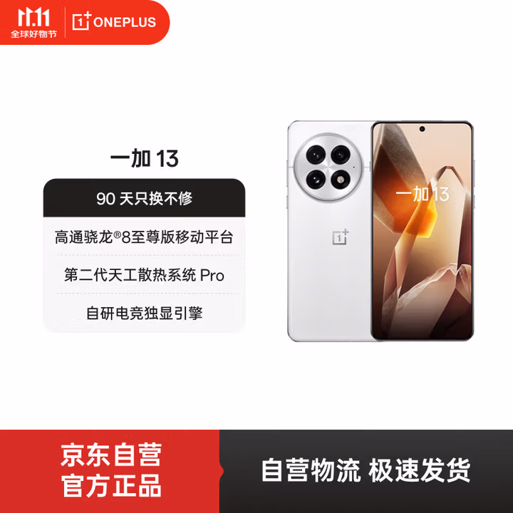一加 13 12GB+512GB 白露晨曦 高通骁龙8至尊版 6000mAh 冰川电池 AI智能 oppo电竞游戏 5G手机