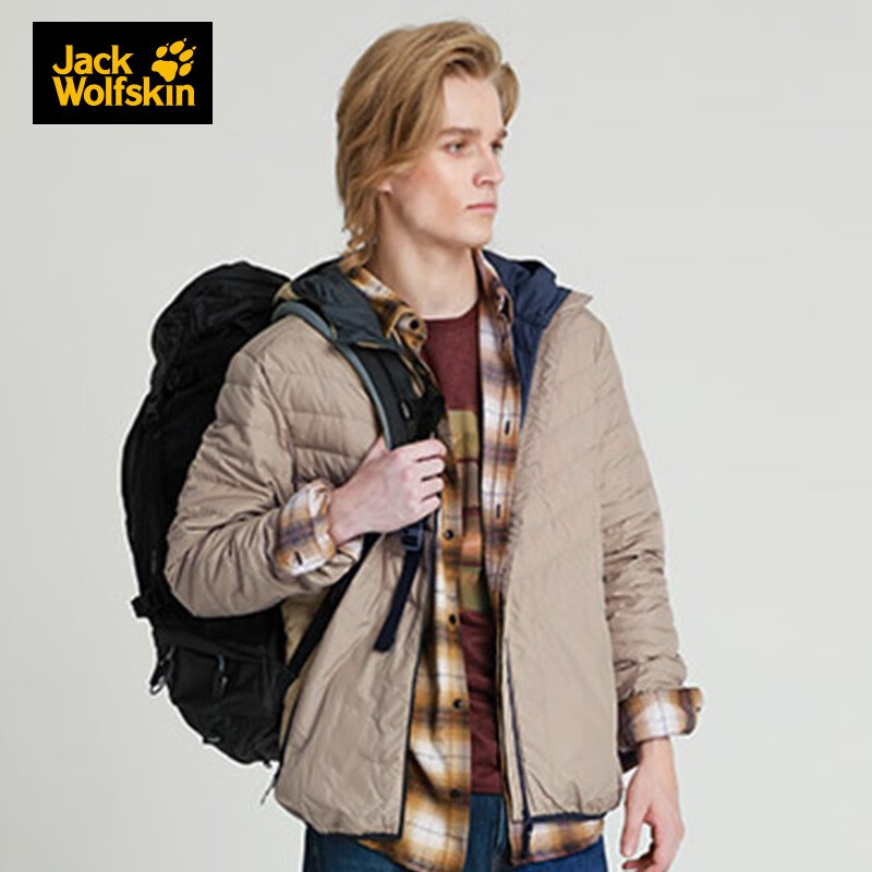 Jack Wolfskin 狼爪 5218331 700蓬 男式连帽羽绒服 双重优惠折后￥269