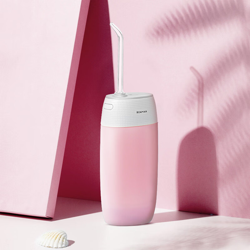 罗曼roaman冲牙器洗牙器水牙线便携充电式多喷嘴型mini1粉色