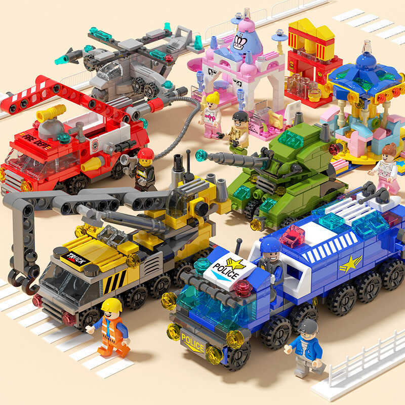 衍简 儿童拼装积木玩具 16款任选5款 双重优惠折后￥49包邮