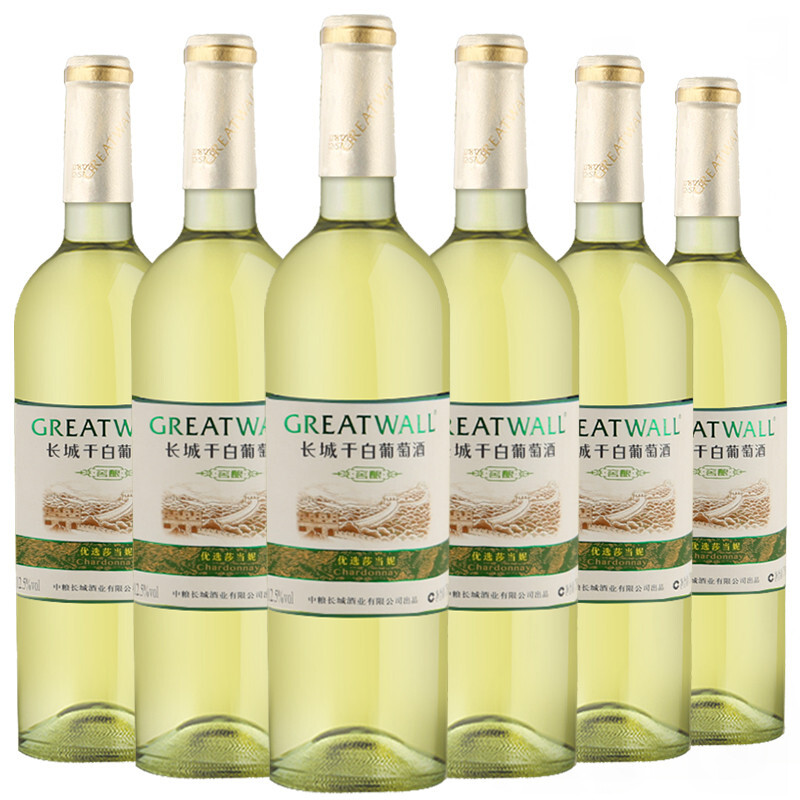 中粮长城 窖酿优选莎当妮 干白葡萄酒 750ml*6瓶 双重优惠折后¥129 中粮长城 窖酿优选莎当妮 干白葡萄酒 750ml*6瓶 双重优惠折后¥129