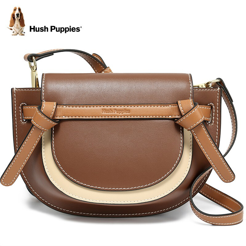 Hush Puppies 暇步士 女式复古休闲马鞍包 斜挎包 京东优惠券折后￥359秒杀