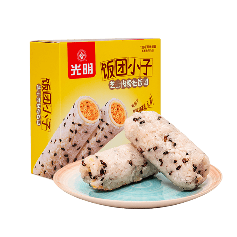 光明 芝士肉松饭团 236g*6盒 京东优惠券折后￥102