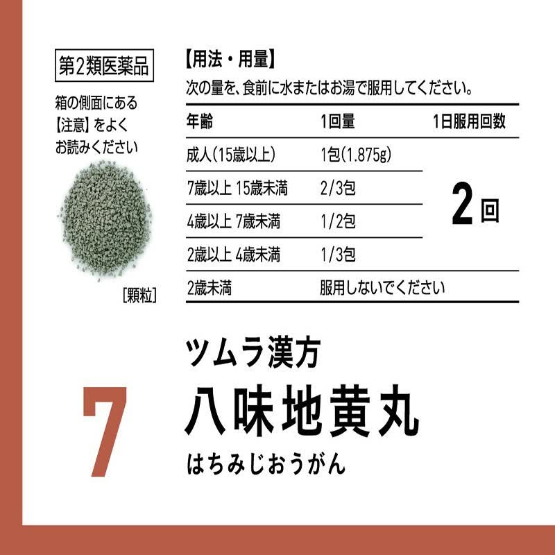 【日本直邮 】津村汉方 【新升级版】 八味地黄丸 【48包】肾虚耳聋