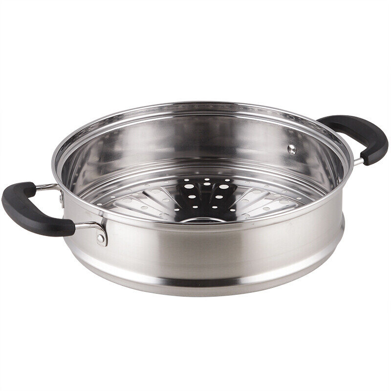 九阳(joyoung) 26cm双层蒸锅不锈钢复底燃煤气电磁炉通用可立锅盖zgb