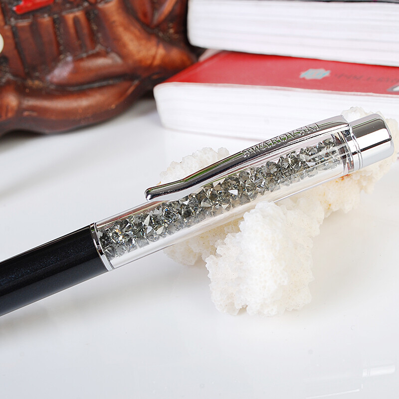 施华洛世奇(swarovski)笔 水晶质感圆珠笔教师节奢侈品生日礼物