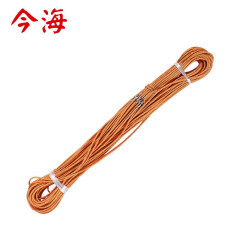 今海 尼龙测绳50米加粗钢丝测量绳100米体育绳尺30m百米绳（货期3-5天） 普通红色测绳（50米）150g