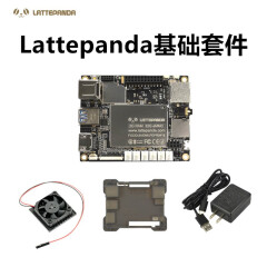 DFROBOT 拿铁熊猫LattePanda Win10专业版电子主控板电脑开发板可配显示屏 基础套餐（含外壳和风扇） LattePanda开发板4GB/64GB