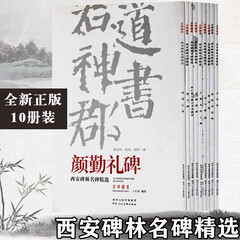 西安碑林名碑精选 全10册 曹全碑 王羲之书圣教序颜勤礼碑多宝塔碑等 毛笔书字帖 陕西人民美术