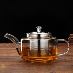 铭润茶壶加厚耐热耐高温泡茶壶不锈钢过滤茶具大容量耐热花茶壶 MRH-D2(450ml)