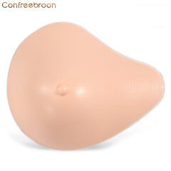 Confreebroon轻质硅胶义乳女左右仿真假乳房切除术后加长型假胸文胸罩内衣专用 螺旋型SLQVS左侧 100G（克）