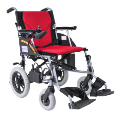 互邦HBLD2-A电动轮椅可上飞机智能轮椅轻便折叠锂电残疾人轮椅车旅行轮椅仅15KG轻便 单控