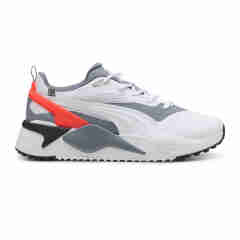 彪马（PUMA）专项运动鞋男士防水透气TPU包裹网面抓地稳固 Puma White/Grey Tile/Red  44.5