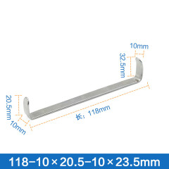不锈钢甲状腺拉钩双头直角板式组织拉钩外科美容整形口腔牙科器械工具 甲状腺双头拉钩118mm