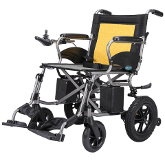 互邦电动轮椅HBLD2铝合金轻便可折叠残疾人车 大轮两用锂电旅行电动轮椅 互帮轮椅 铅酸版小轮