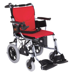 互邦HBLD2-A电动轮椅可上飞机智能轮椅轻便折叠锂电残疾人轮椅车旅行轮椅仅15KG轻便 双控