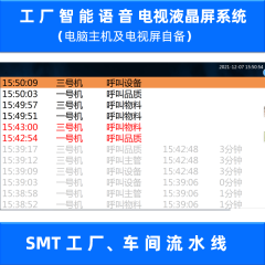 迅铃无线呼叫器工厂流水线机器设备故障品质异常物料短缺自助报警液晶屏大显示自动语音报号后台查询表格导出 信号中转器+软件，电脑主机及液晶屏自备