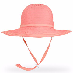 美国进口SundayAfternoons儿童女童大檐海边出行度假防晒太阳遮阳帽UPF50+ 粉红色 儿童 M码