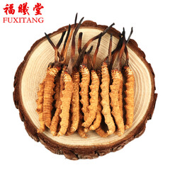 福曦堂 西藏 那曲冬虫夏草 高海拔 那曲  虫草 那曲虫草 3根/克礼盒 内装1克那曲冬虫夏草