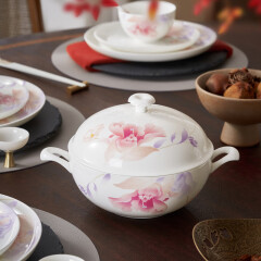 华光国瓷 碗盘餐具套装 抗菌骨瓷餐具碗碟套装 乔迁结婚送礼 花好月圆 花好月圆4.5寸碗单只