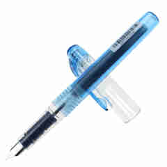 白金（PLATINUM）PreppyII万年笔 学生练字钢笔02 EF尖 PSQ-400C 蓝黑色（原配1支一次性墨囊）