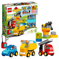 21年新款乐高（LEGO）得宝大颗粒男孩女孩儿童拼插积木玩具 10816 汽车与卡车（1.5-5岁，36粒）