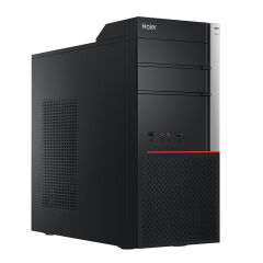 海尔（Haier）商嘉X-A0008 商用台式办公电脑主机(i5-6400 8G 1TB+128G SSD GT720 2G独显 正版Win7)