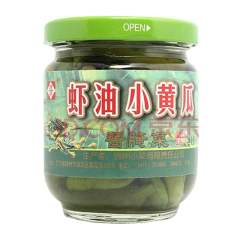 工农虾油小黄瓜180克×6瓶 经典锦菜  玻璃瓶装 锦州特产 虾油嫩黄瓜