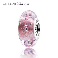 ATHENAIE 意大利琉璃 亮粉水晶瑞士钻 DIY琉璃珠 转运珠/单颗珠