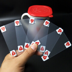 塑料扑克牌 创意 透明水晶扑克磨砂款防水 桌游扑克卡牌收藏