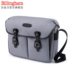 白金汉（Billingham）Hadley Large 荧光系列 单肩摄影包 一机三镜一闪（灰色/黑色皮 帆布款）
