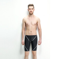 英发（YINGFA） 英发/yingfa 专业竞速型五分游泳裤9102 黑色 3XL