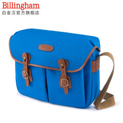 白金汉（Billingham）Hadley Large 荧光系列 单肩摄影包 一机三镜一闪（蓝色/褐色皮 帆布款）