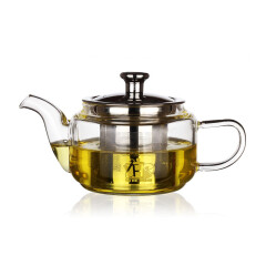 泰和盛玻璃茶壶不锈钢漏网简约方形茶壶耐热玻璃泡ZD系列茶器 720ML