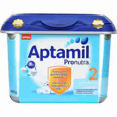 爱他美(Aptamil) 较大婴儿配方奶粉2段800g/罐 安心罐 德国