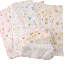 胖挪挪 婴幼儿双层纱布印花手帕 宝宝洗脸巾 高密纱布口水巾 宝宝吸汗巾