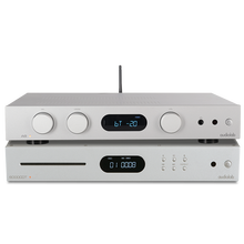 Audiolab/傲立A8合并式功放高保真发烧HiFi功放机无源音响书架箱功放机支持唱放dac立体声 傲立A8银色+6000CDT银色