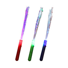 SunNovelty 七彩光纤荧光棒 光纤发光棒新年元旦发丝闪光棒七彩光纤花盘饰品 道具演唱会荧光棒 混色6个