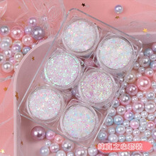 网红圣诞妆容眼妆亮片啫喱膏免胶水眼角贴舞台星星亮晶晶闪粉 纯真之心套装