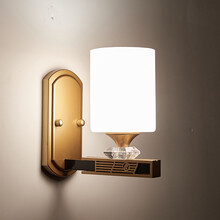 凯晶堡新中式壁灯客厅背景影视墙酒店走廊书房壁灯 88300-1头 配LEd三色变光