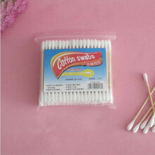 格润丝 爱心棉签100支棉棒双头棉签化妆包修眉刀化妆工具化妆刷眼影棒 木棒棉签100支