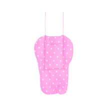 婴儿推车坐垫童车竹藤车棉坐垫推车配件宝宝餐椅藤椅靠垫四季通用 粉色靠垫