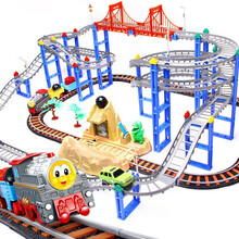 【充电套装】立昕托马斯小火车轨道车儿童玩具多层超大电动过山车玩具车男孩 四层 大型恐龙冒险岛【送充电套装】 升级版【2汽车+1火车+2车厢+充电套装+螺丝刀】