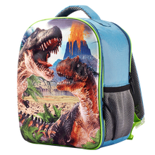 英国MOJO龙饭团3D恐龙世界背包恐龙模型侏罗纪场景套装玩具儿童出行背包 3D恐龙背包