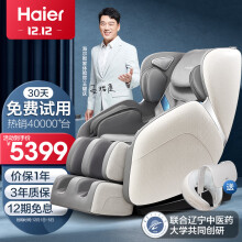 海尔（haier） 按摩椅家用全身太空舱全自动多功能零重力智能电动按摩沙发按摩机爸爸妈妈生日礼物实用 H3-102灰色H