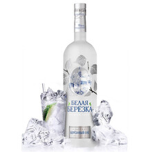 白桦俄罗斯进口 白桦伏特加40度 大瓶装 1000mL   银标