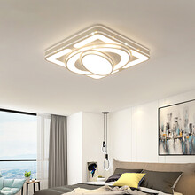 客厅灯led吸顶灯长方形大气简约现代创意房间主卧室灯具2021新款 50*50 48W 三色