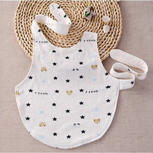 9i9久爱久婴儿肚兜夏纯棉宝宝肚围新生儿睡觉护肚子防着凉可调节款英伦小熊20A060