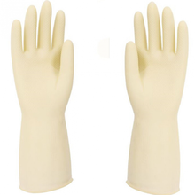 悦倪 【2色可选】家居清洁加厚乳胶手套耐磨耐用护手防护洗碗洗衣拖地 【1双】加厚型(本色)使用久 S(小码)